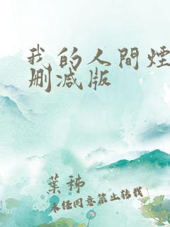 我的人间烟火未删减版