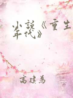 小说《重生80年代》