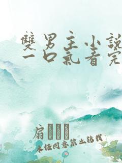 双男主小说推文一口气看完系列