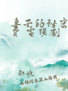 妻子的秘密 免费 电视剧