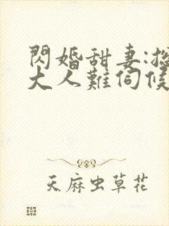 闪婚甜妻:总裁大人难伺候