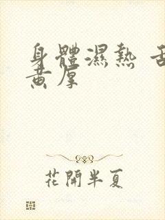 身体湿热 舌苔黄厚