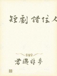 短剧 错位人生