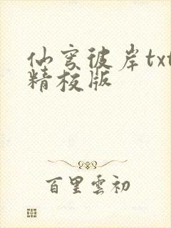 仙穹彼岸txt精校版