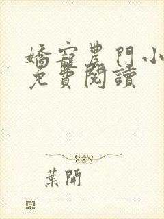 娇宠农门小医妃免费阅读