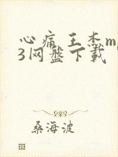 心痛 王杰mp3网盘下载