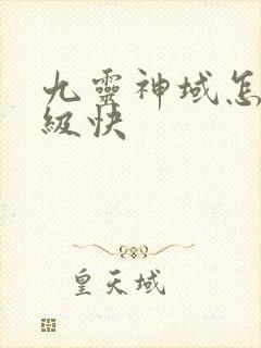 九灵神域怎么升级快