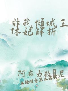 非我倾城王爷要休妃解析
