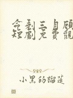 命剩三月顾小姐短剧免费观看