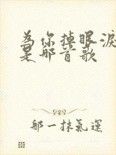 为你掉眼泪歌词是哪首歌