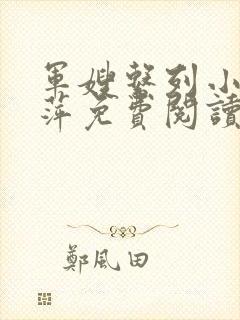 军嫂系列小说雪萍免费阅读