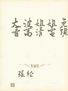 大波姐姐免费观看高清电视剧日剧