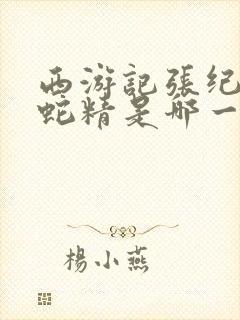 西游记张纪中版蛇精是哪一集