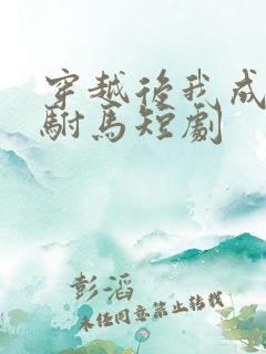 穿越后我成为了驸马短剧