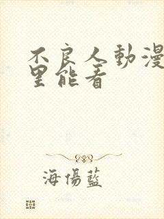 不良人动漫在哪里能看