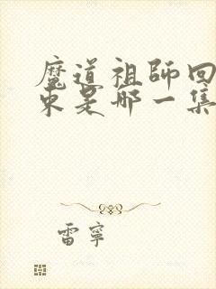 魔道祖师回忆结束是哪一集