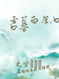 舌苔白厚,口干口苦