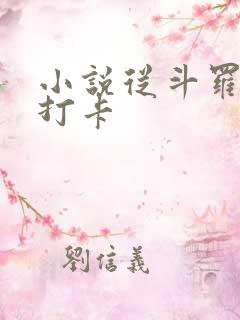 小说从斗罗开始打卡