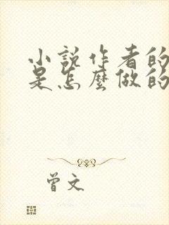 小说作者的封面是怎么做的