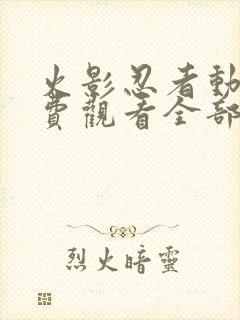 火影忍者动漫免费观看全部