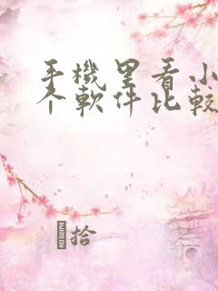 手机里看小说哪个软件比较好