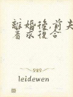 离婚后,前夫跪着求复合