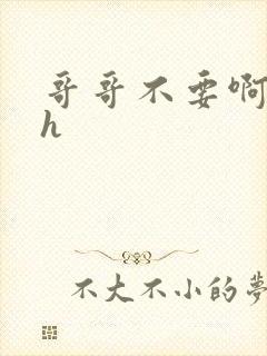 哥哥不要啊啊啊h