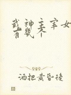 武神主宰女主角有几个