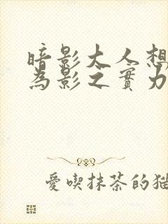 暗影大人想要成为影之实力者在哪看