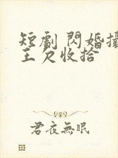 短剧 闪婚摄政王欠收拾