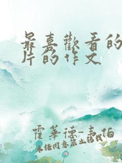 最喜欢看的动画片的作文