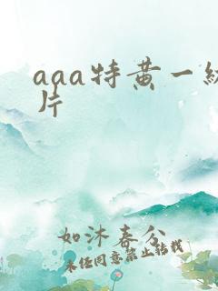 aaa特黄一级片