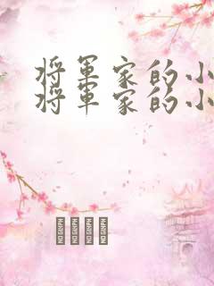 将军家的小娘子将军家的小娘子