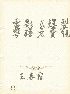 电影《爆裂点》粤语免费观看