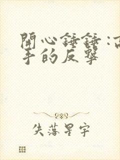 开心锤锤 :高手的反击