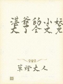 湛爷的小妖精长大了全文免费阅读全文