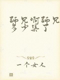 师兄啊师兄出了多少集了