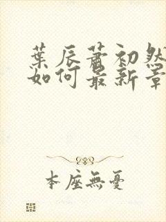 叶辰萧初然结局如何最新章节