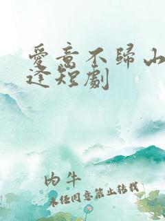 爱意不归山水相逢短剧