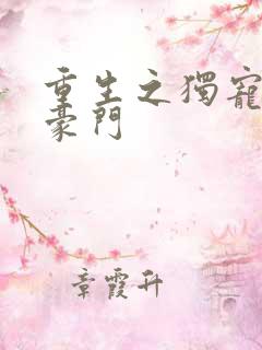 重生之独宠男妻豪门