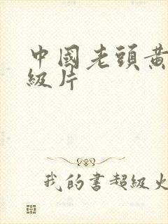 中国老头黄色一级片