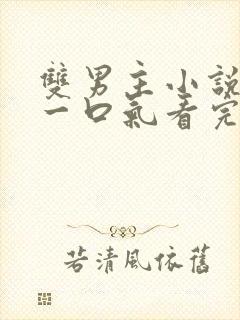 双男主小说推文一口气看完.