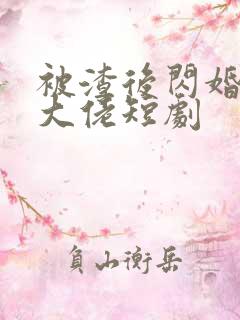 被渣后闪婚豪门大佬短剧