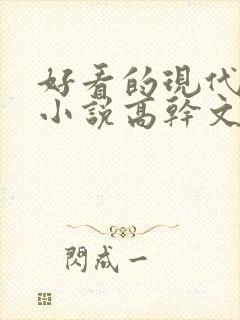 好看的现代言情小说高干文