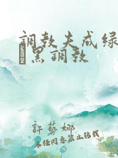 调教夫成绿奴――黑调教