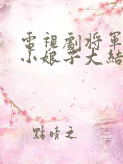 电视剧将军家的小娘子大结局