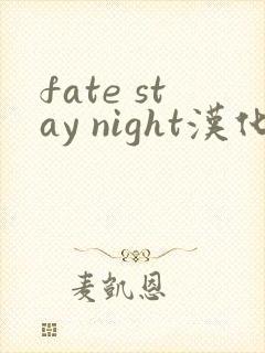 fate stay night汉化版下载