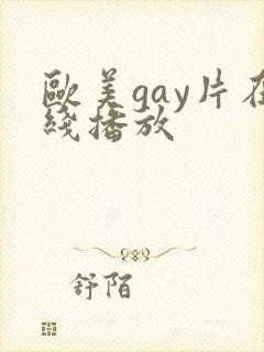 欧美gay片在线播放