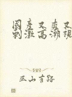 国产又爽又黄又刺激高潮视频