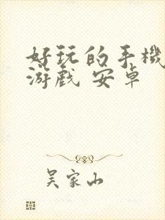 好玩的手机单机游戏 安卓